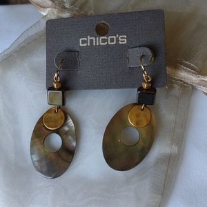 Chico's Abalone-look Earrings